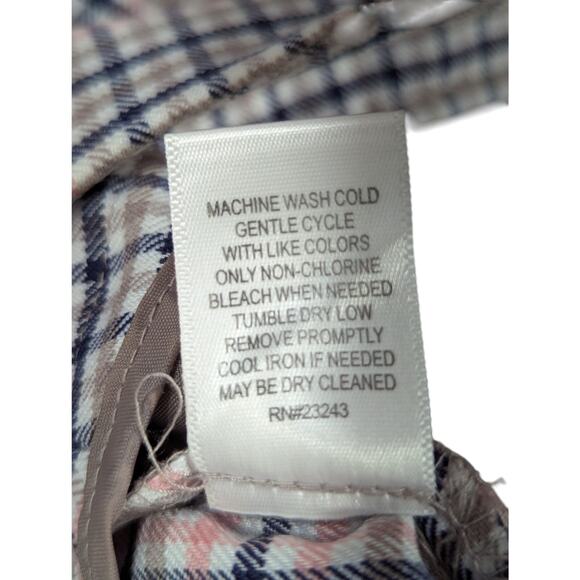 NWT! NEW YORK & CO! BLACK, WHITE, TAN & PEACH PLAID STRAIGHT LEG TROUSERS! SZ 0 - Picture 10 of 11